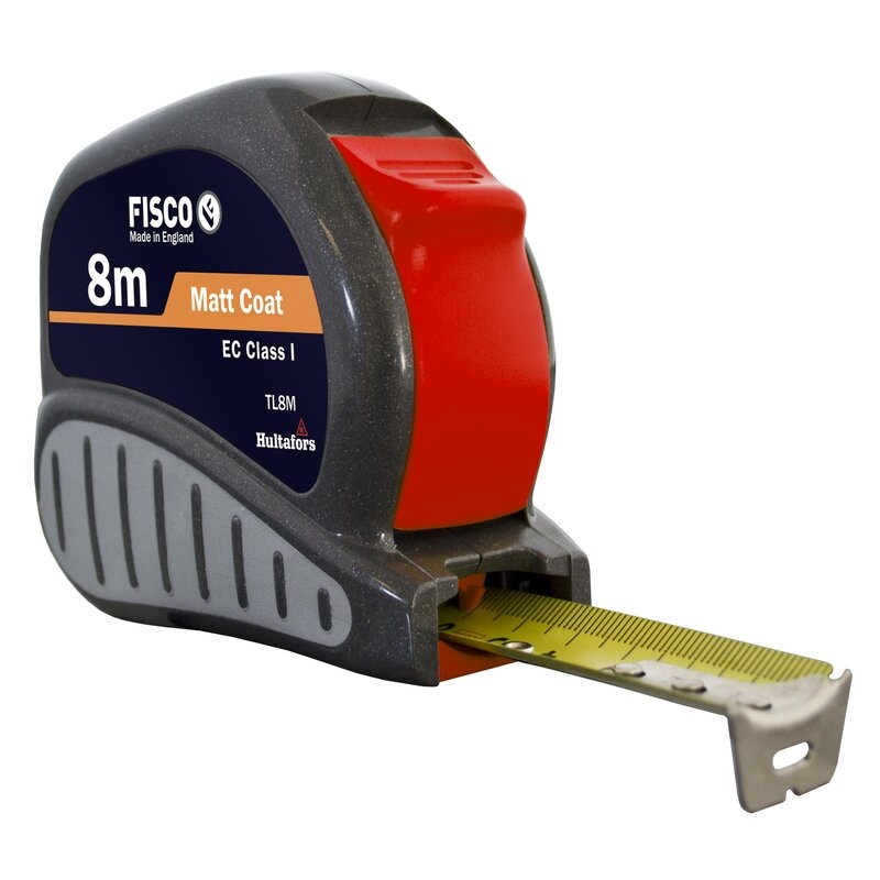 Flexómetro clase I con caja ABS con empuñadura de goma TRI-LOK Fisco