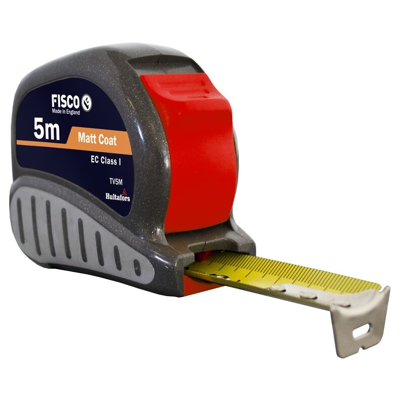 Flexómetro clase I con caja ABS con empuñadura de goma TRI-LOK Fisco