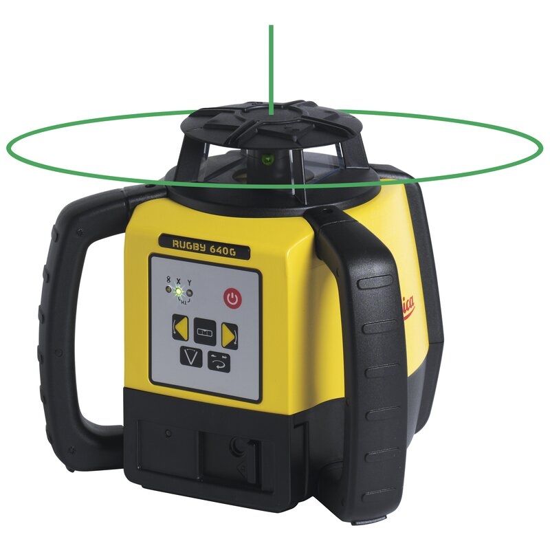 Nivel láser giratorio verde Rugby 640G Leica Geosystems