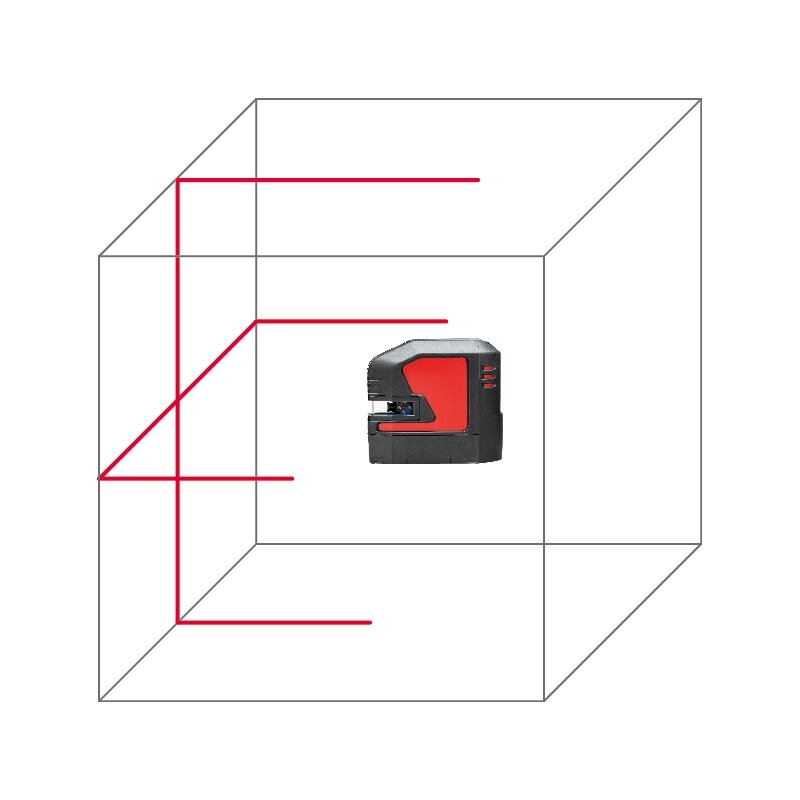 Nivel láser de líneas con pilas y/o batería recargable Lino L2-1 Leica Geosystems