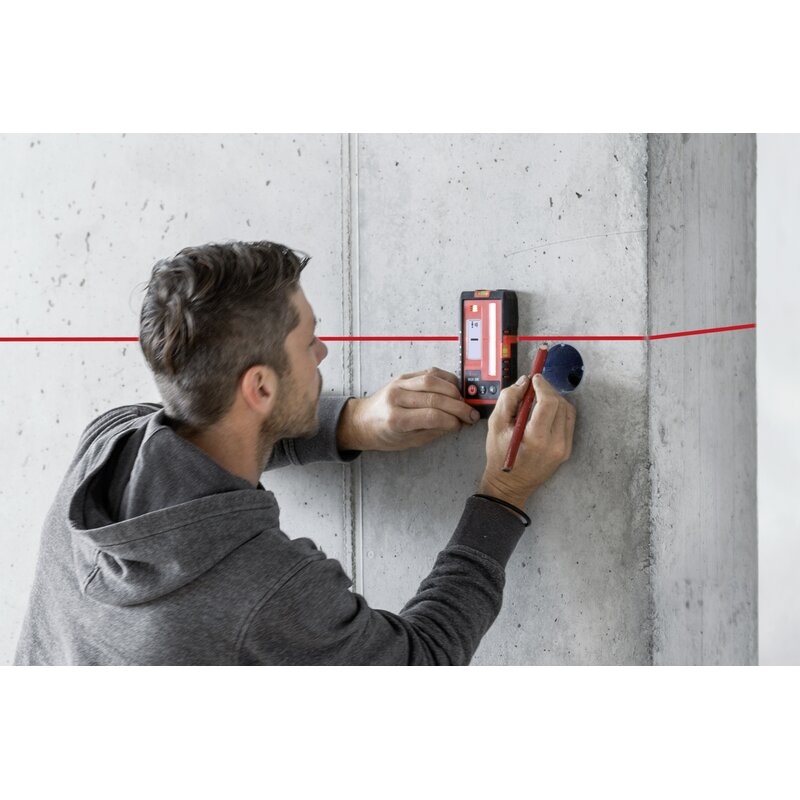 Receptor universal con carcasa IP65 Lino RGR 200 para nivel láser de líneas y puntos Leica Geosystems