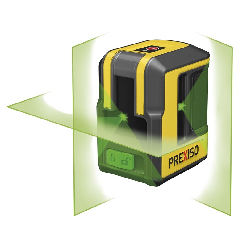 Nivel láser de línea horizontal, vertical y techo verde PLC90DG Prexiso