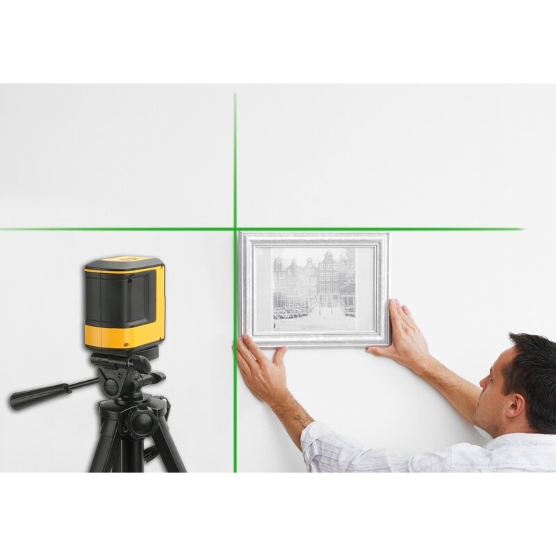 Nivel láser de línea horizontal, vertical y techo verde PLC90DG Prexiso