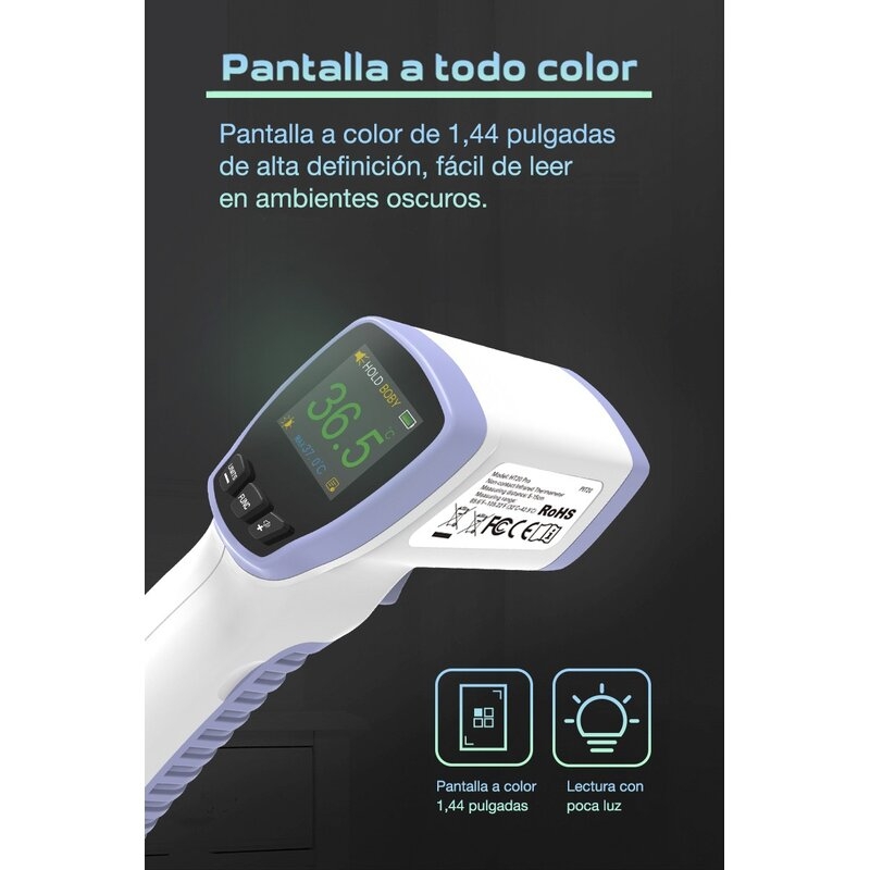 Termómetro infrarrojos para medir la temperatura sin contacto PIT20 Prexiso
