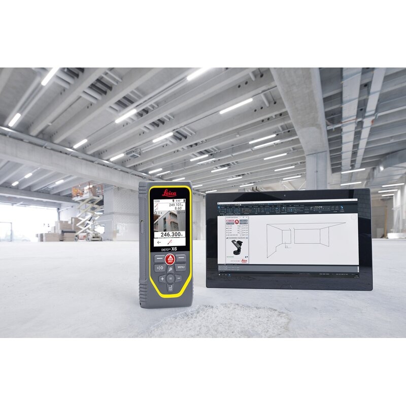 Medidor láser Disto X6 de 250 m con cámara Leica Geosystems