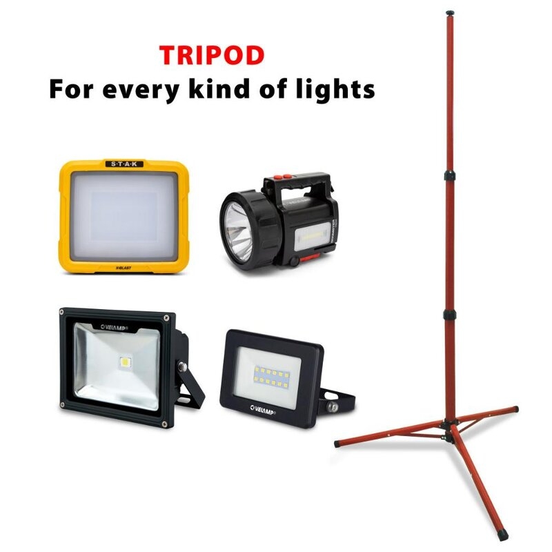Trípode para montar 1 foco LED hasta 500W. Velamp