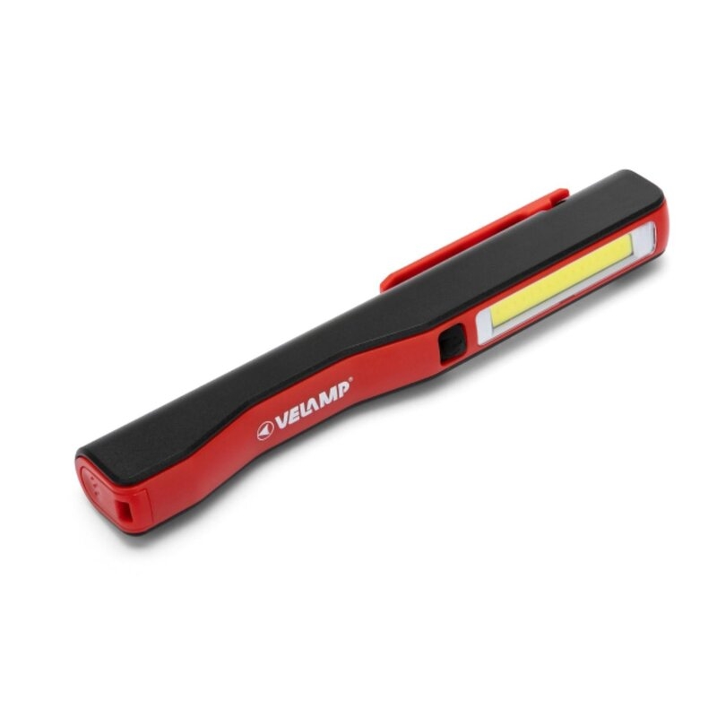 Linterna LED tipo bolígrafo COB 3W + Linterna 1W. Con clip magnética PROLED Velamp
