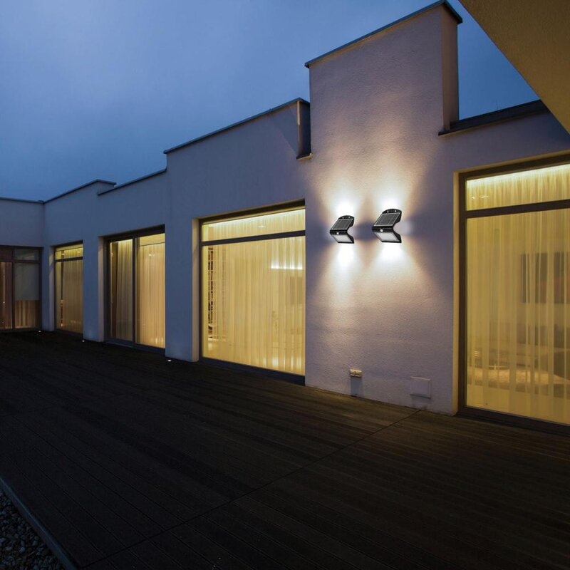 Aplique LED de 4 W (500 lm) con carga solar y sensor de movimiento COLOMBA Velamp