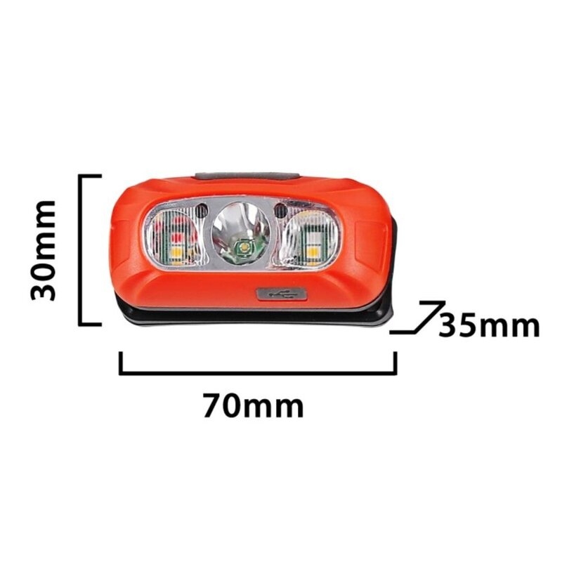 Linterna frontal LED recargable 230 lm con sensor manos libres VULCAN Velamp