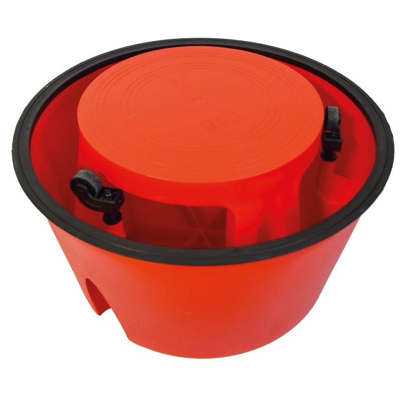 Taburete de plástico con ruedas Rollingstep Gierre