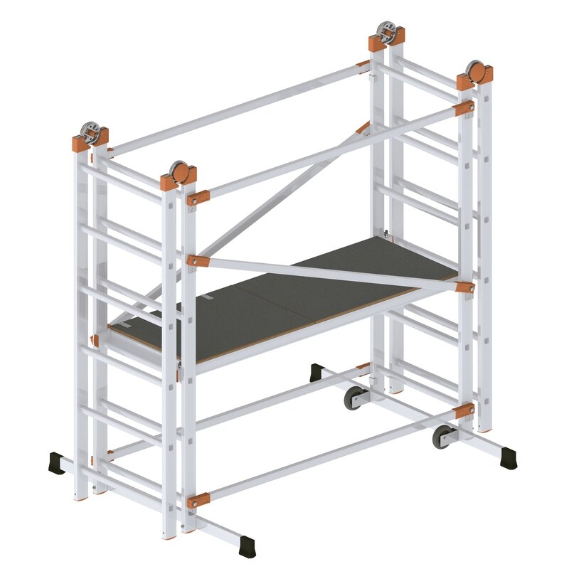 Andamio de aluminio combinado con sistema de anclaje rápido Fast and Lock 200 Gierre