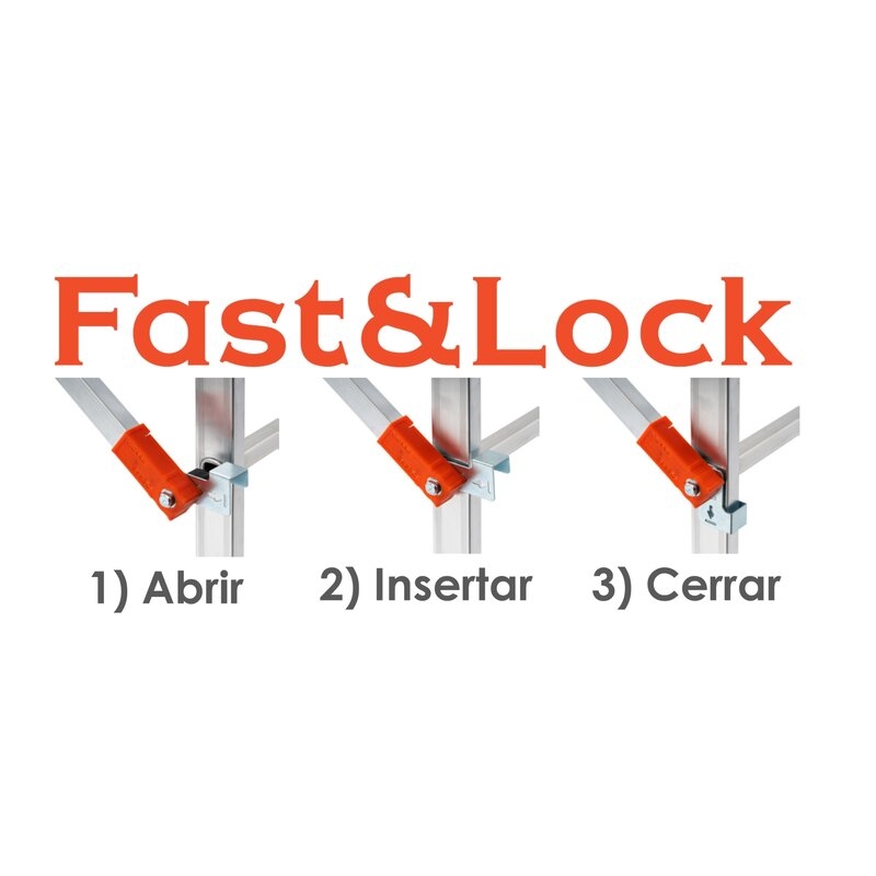 Andamio de aluminio combinado con sistema de anclaje rápido Fast and Lock 200 Gierre