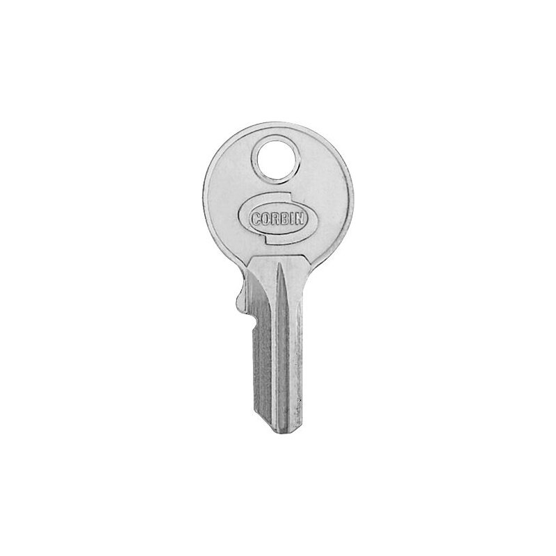 Llave niquelada en bruto (en caja de 50 uds.) Corbin