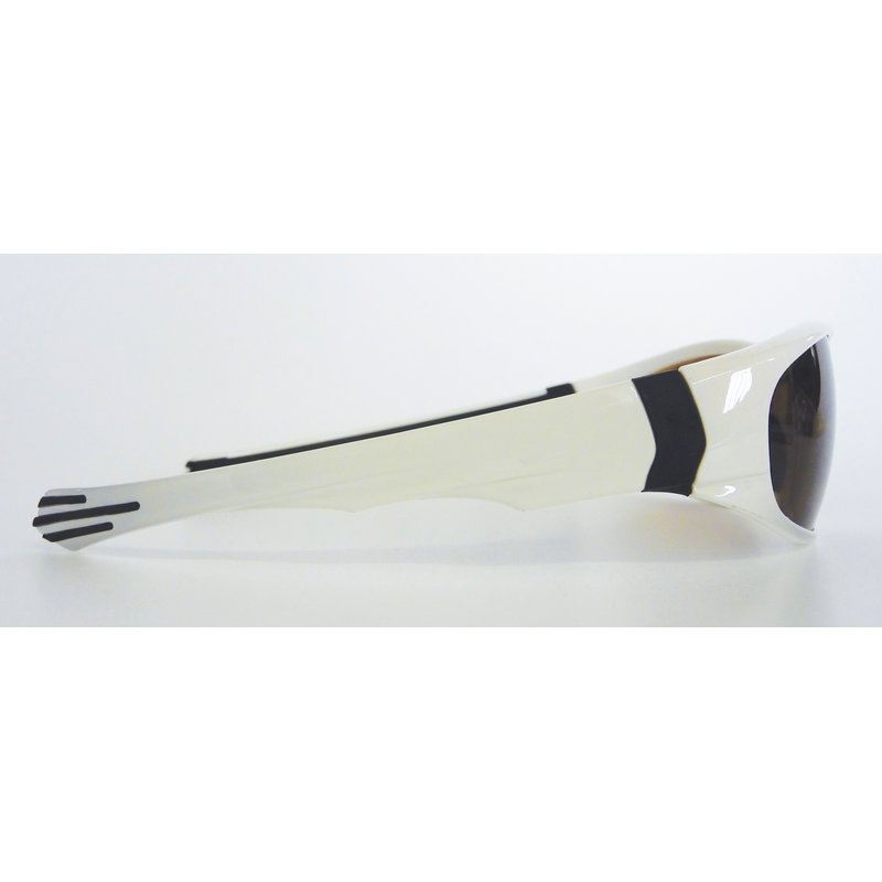 Gafas de seguridad polarizadas marrones con montura blanca EAGLE Eagle