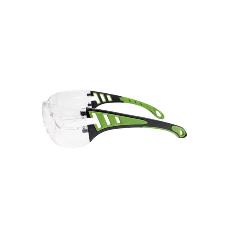 Gafas de seguridad transparentes con patillas verdes EVO Eagle
