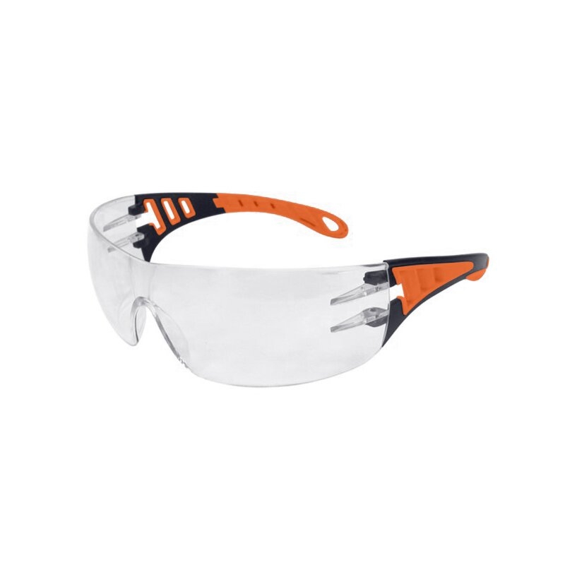 Gafas de seguridad transparentes con patillas naranjas EVO Eagle