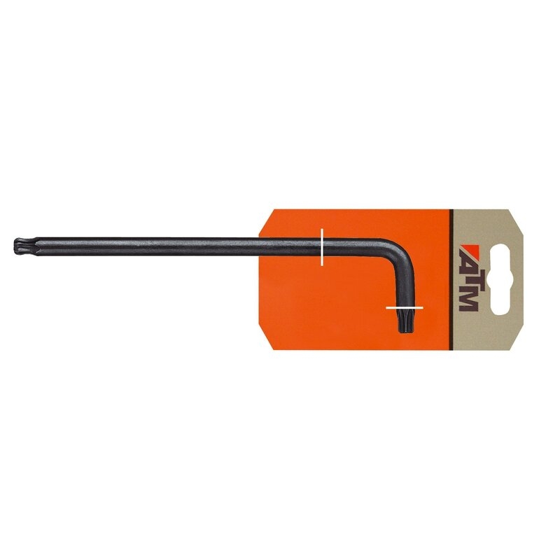 Llave acodada larga Torx + Torx de seguridad en blister ATM Llaves & Vasos
