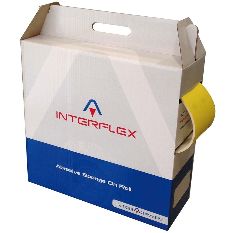 Rollo papel lija pintor óxido de aluminio, base esponja - AP210C Interflex