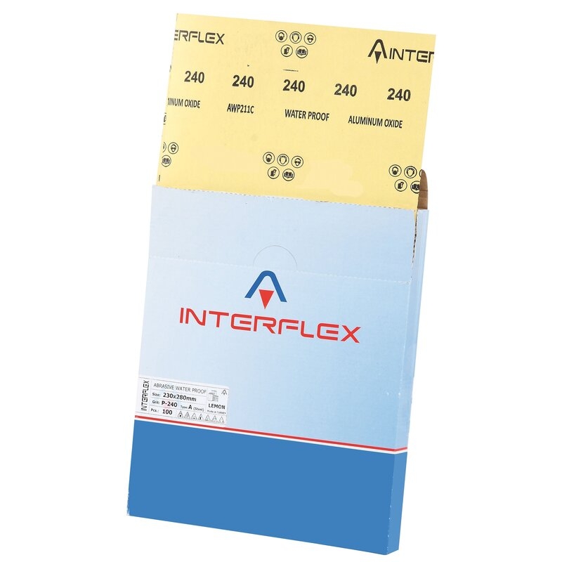 Packs de Hoja tela abrasiva superflexible óxido de aluminio - AC411JFE Interflex
