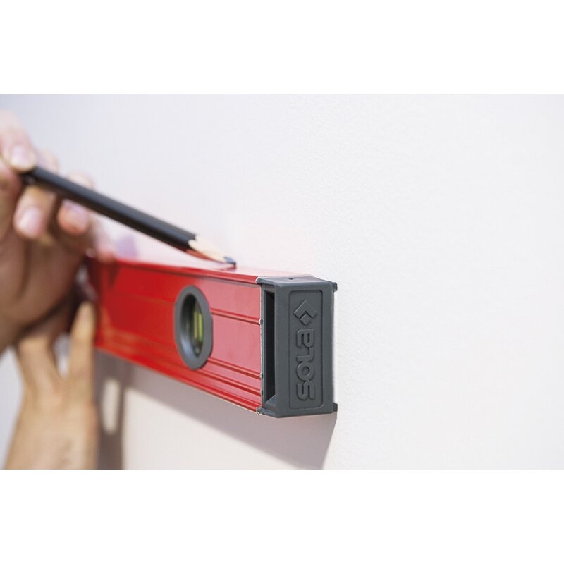 Nivel de burbuja de aluminio RED 3 Sola