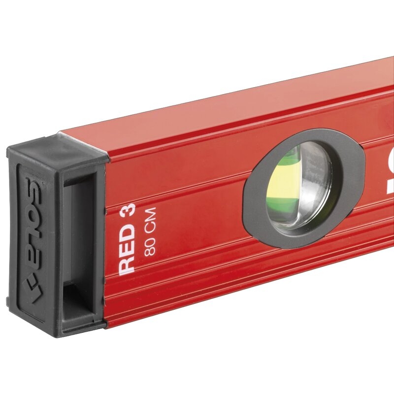 Nivel de burbuja de aluminio RED 3 Sola