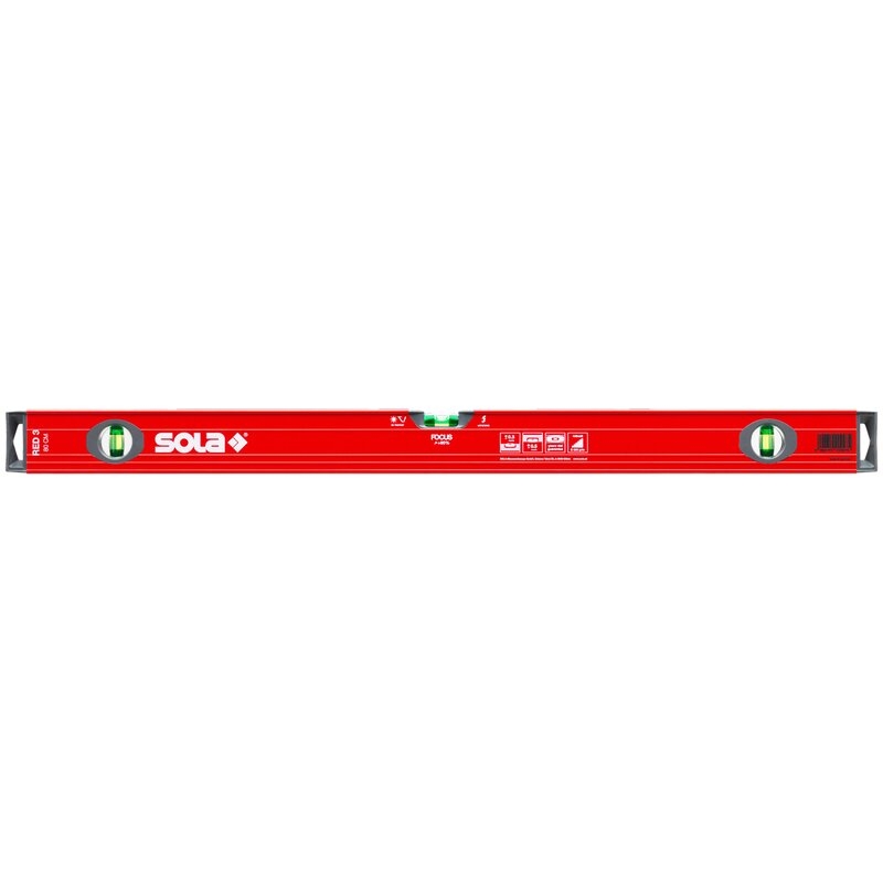 Nivel de burbuja de aluminio RED 3 Sola