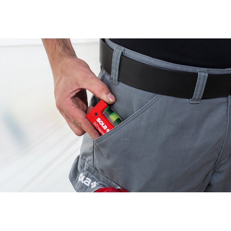 Nivel de burbuja compacto GO! Magnetic CLIP Sola