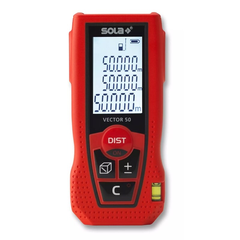 Medidor láser con alcance hasta 50 m. VECTOR Sola