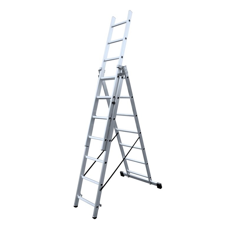 Escalera triple con base s. profesional