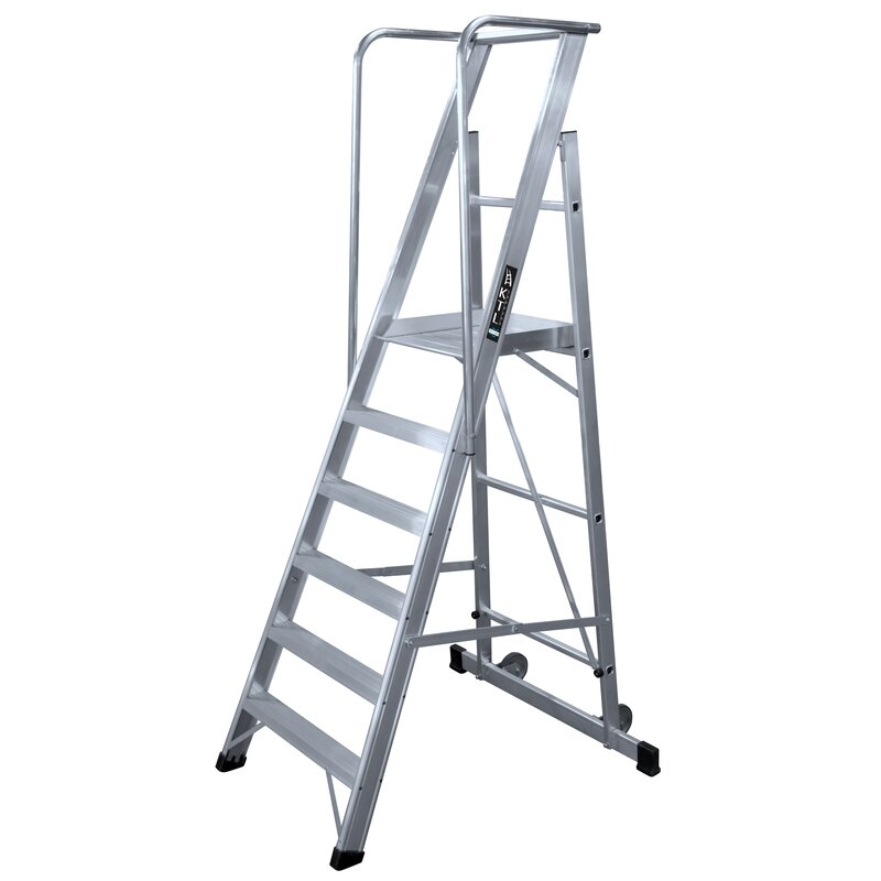 Escalera móvil con plataforma plegable 2XL s.industrial