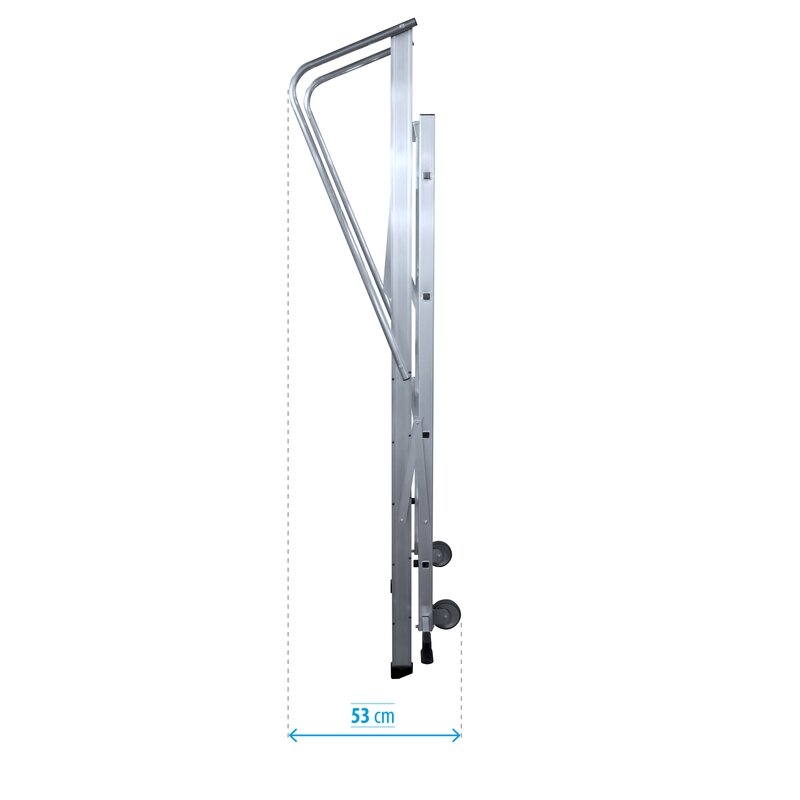 Escalera móvil con plataforma plegable 2XL s.industrial