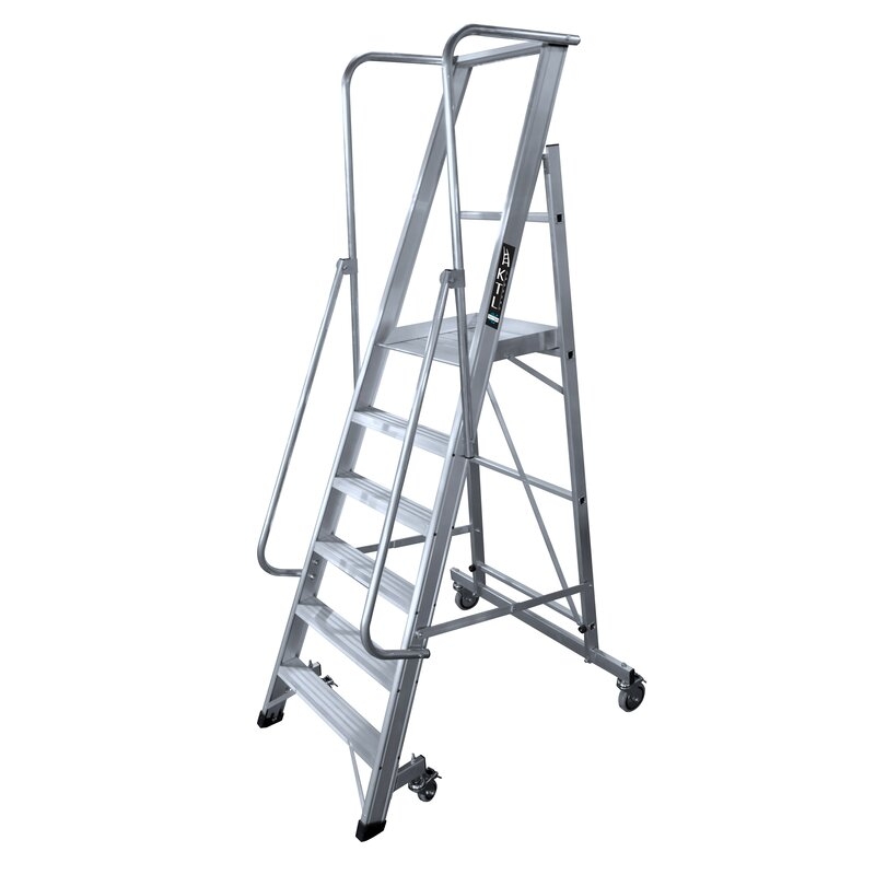 Escalera móvil con plataforma plegable 2XL-S s.industrial
