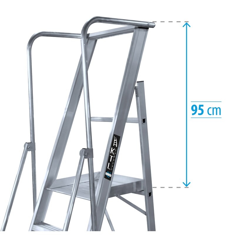 Escalera móvil con plataforma plegable 2XL-S s.industrial