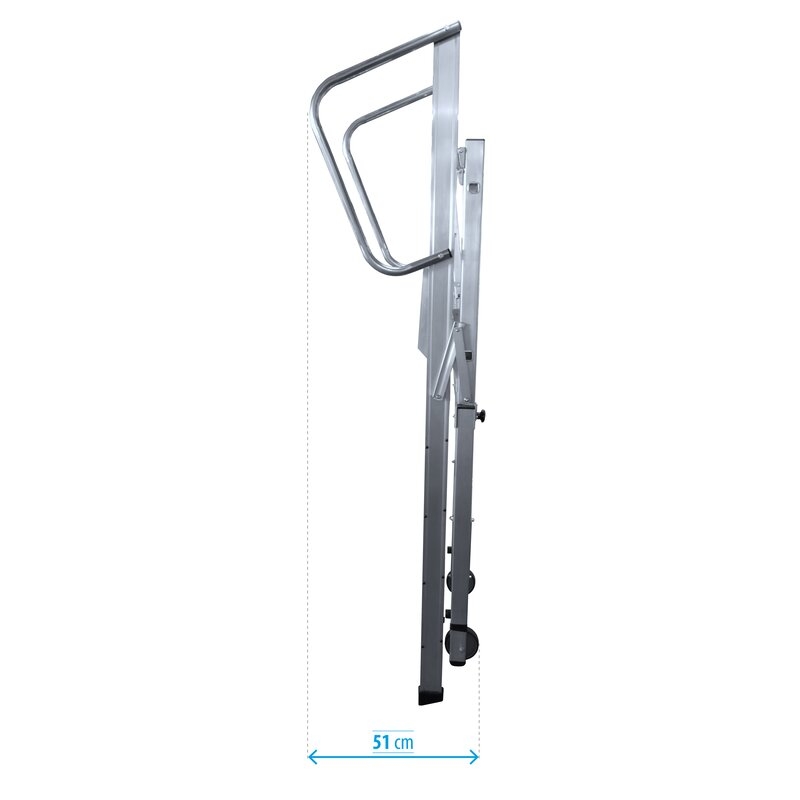 Escalera móvil con plataforma plegable K-WORK