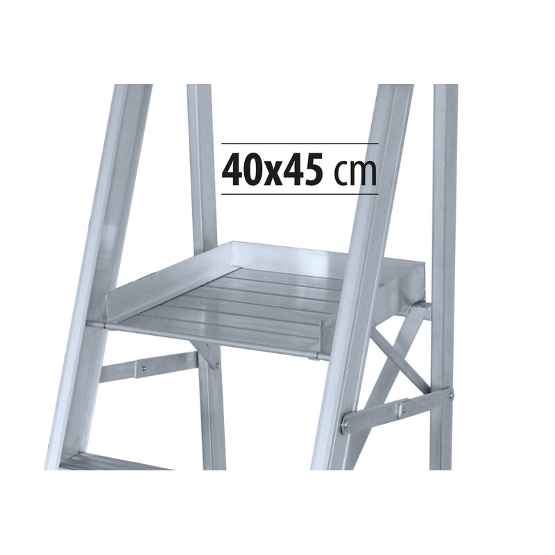 Escalera móvil con plataforma plegable K-WORK