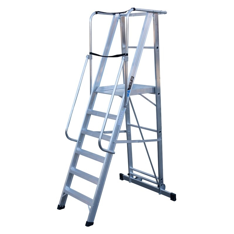 Escalera móvil con  plataforma KASTLE s.industrial