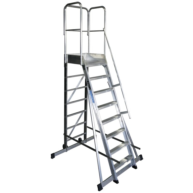 Escalera de plataforma móvil, 1 acceso 60x90 s.industrial
