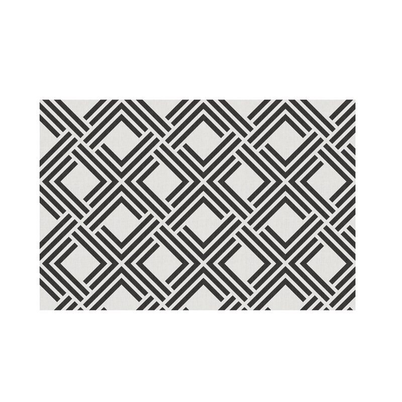 Alfombra LIVING DECO GEOM Negro