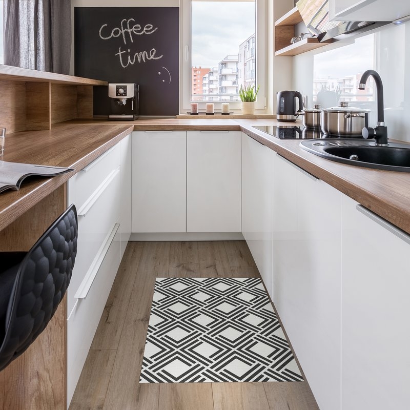 Alfombra LIVING DECO GEOM Negro