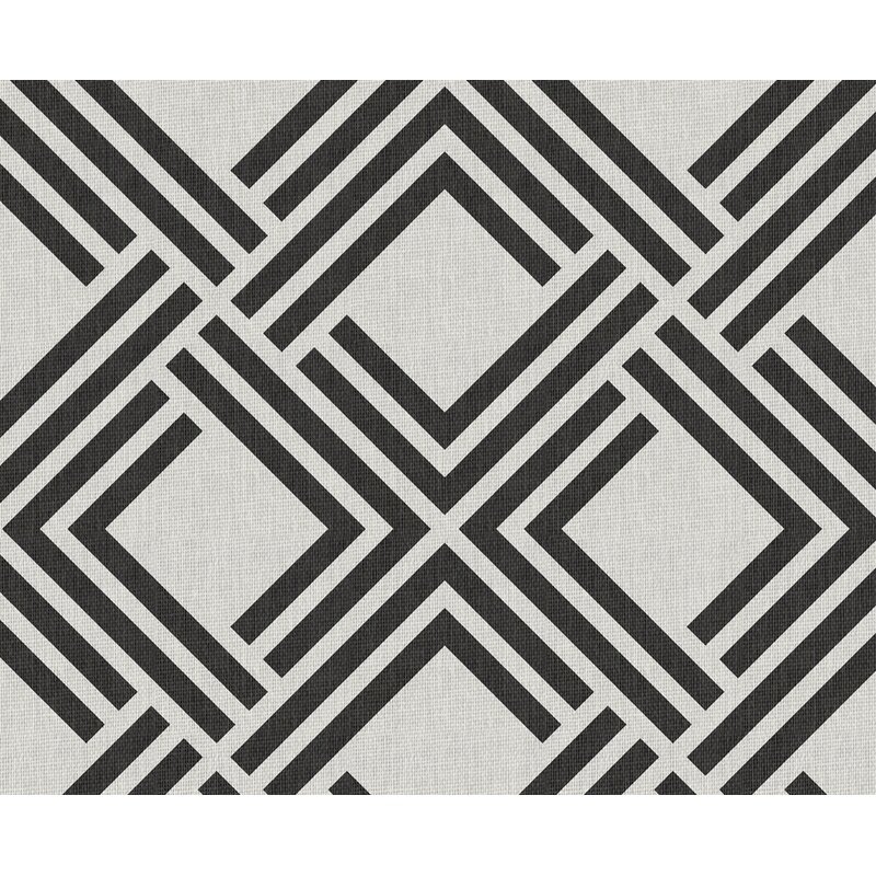 Alfombra LIVING DECO GEOM Negro