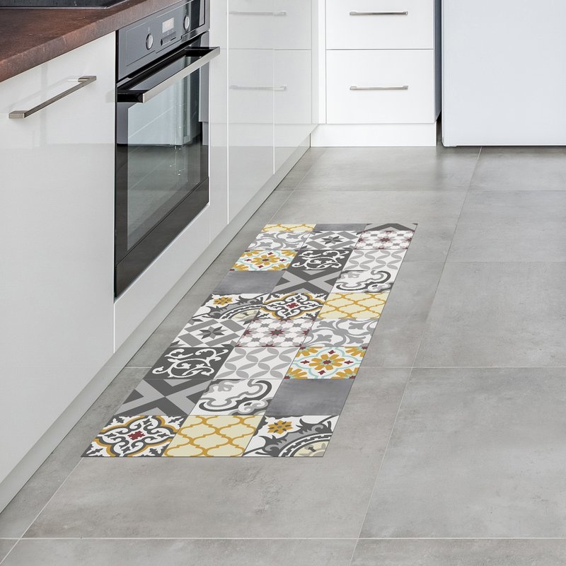 Alfombra CROMA Patch Gris-Ambar