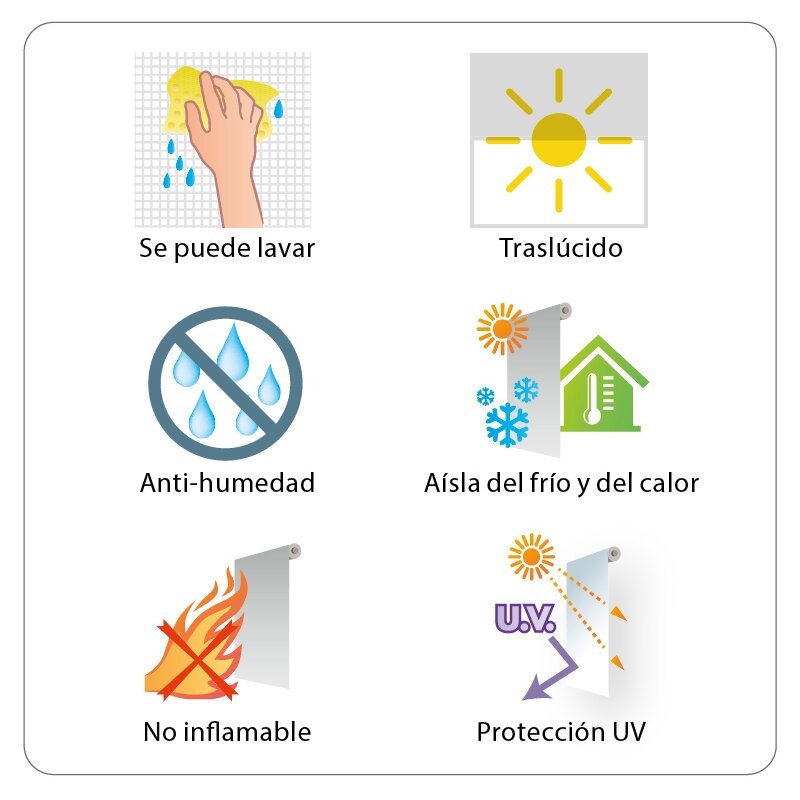 Estor enrollable ROLL-UP Screen Blanco