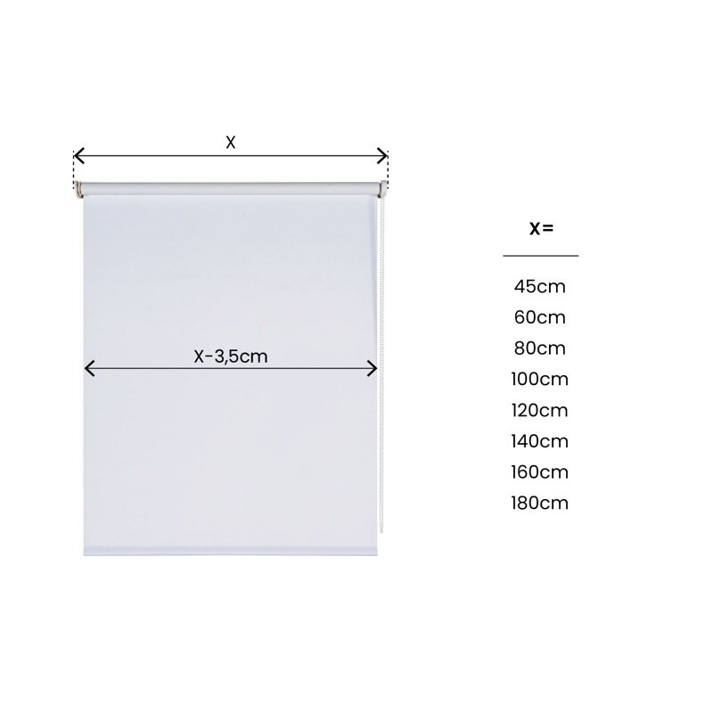 Estor enrollable Opaco NIGHT Blanco