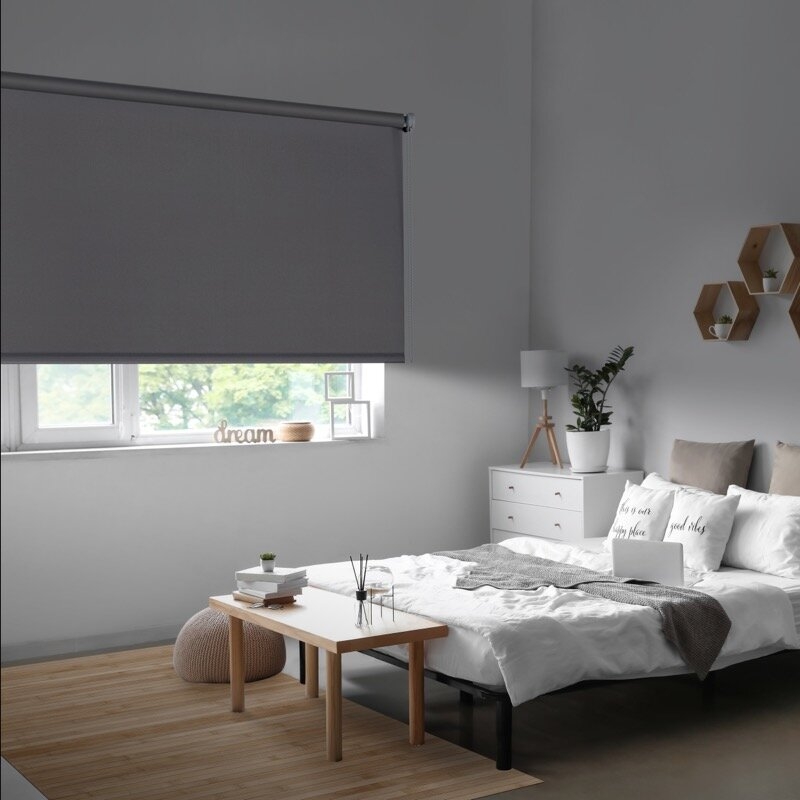 Estor enrollable Opaco NIGHT Gris