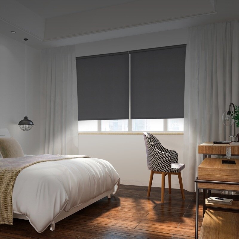 Estor enrollable Opaco NIGHT Gris