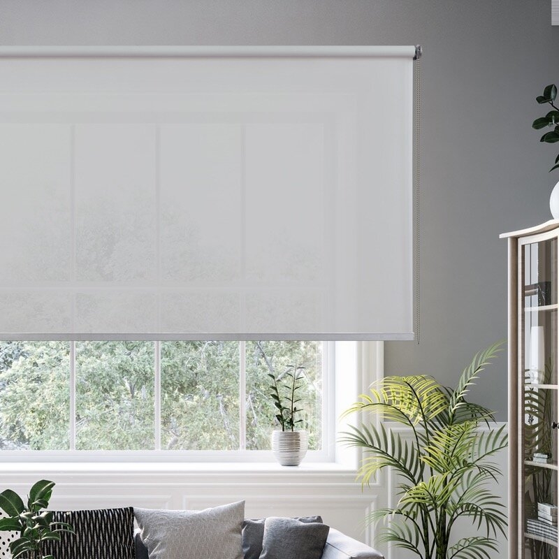 Estor enrollable traslúcido decorativo CALM Plata