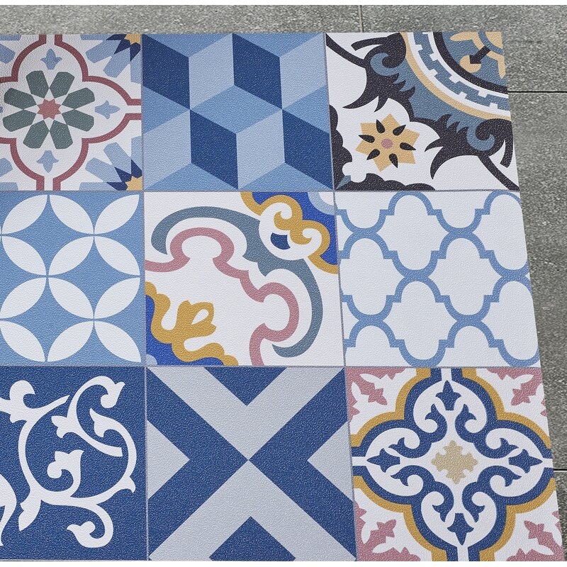 Alfombra ARTDECO Compacta Patch Azul