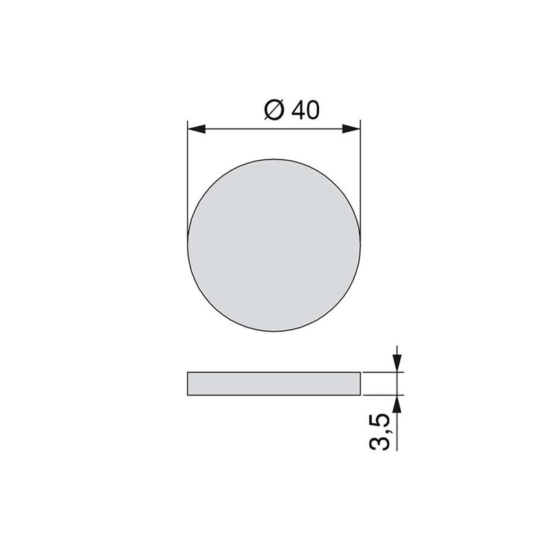 Protectores de fieltro adhesivo circulares para muebles
