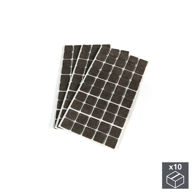 Protectores de fieltro adhesivo cuadrados para muebles