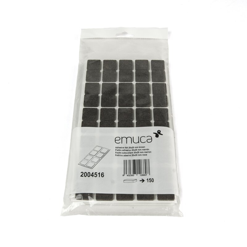 Protectores de fieltro adhesivo cuadrados para muebles